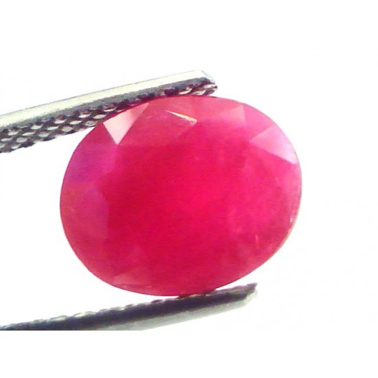 3.56 Ct Untreated Natural Old Burma Ruby Gemstone Manik